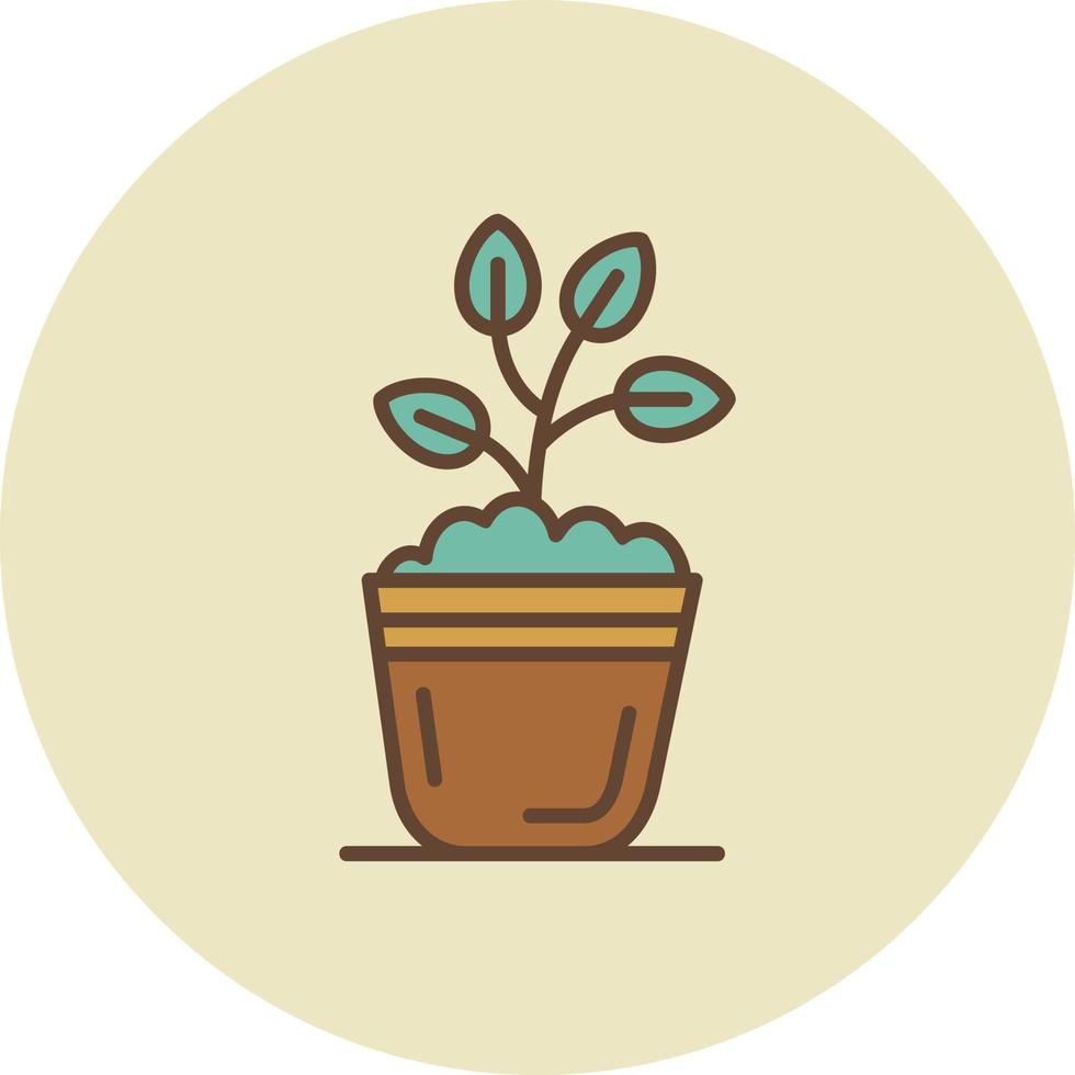 diseño de icono creativo de planta vector