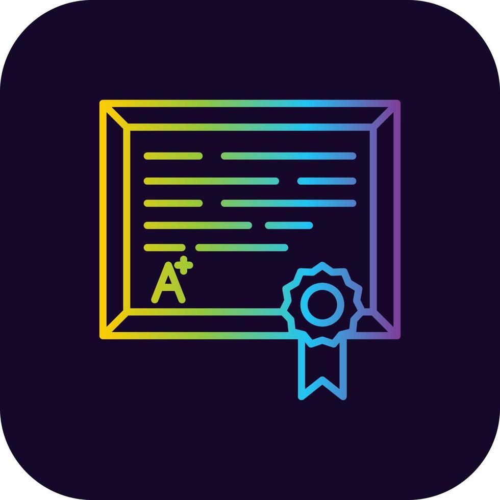 Diploma Creative Icon Design vector