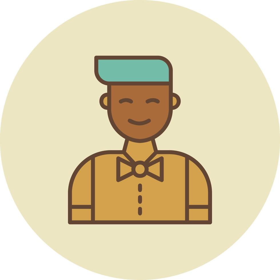 Waiter Creative Icon Design vector