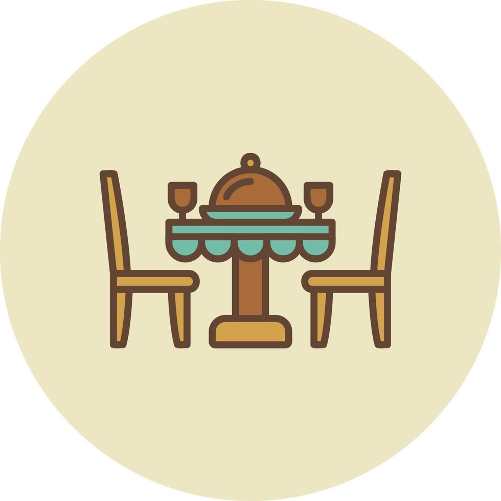 diseño de icono creativo de cena vector