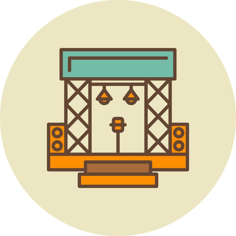 Stage Creative Icon Design vector