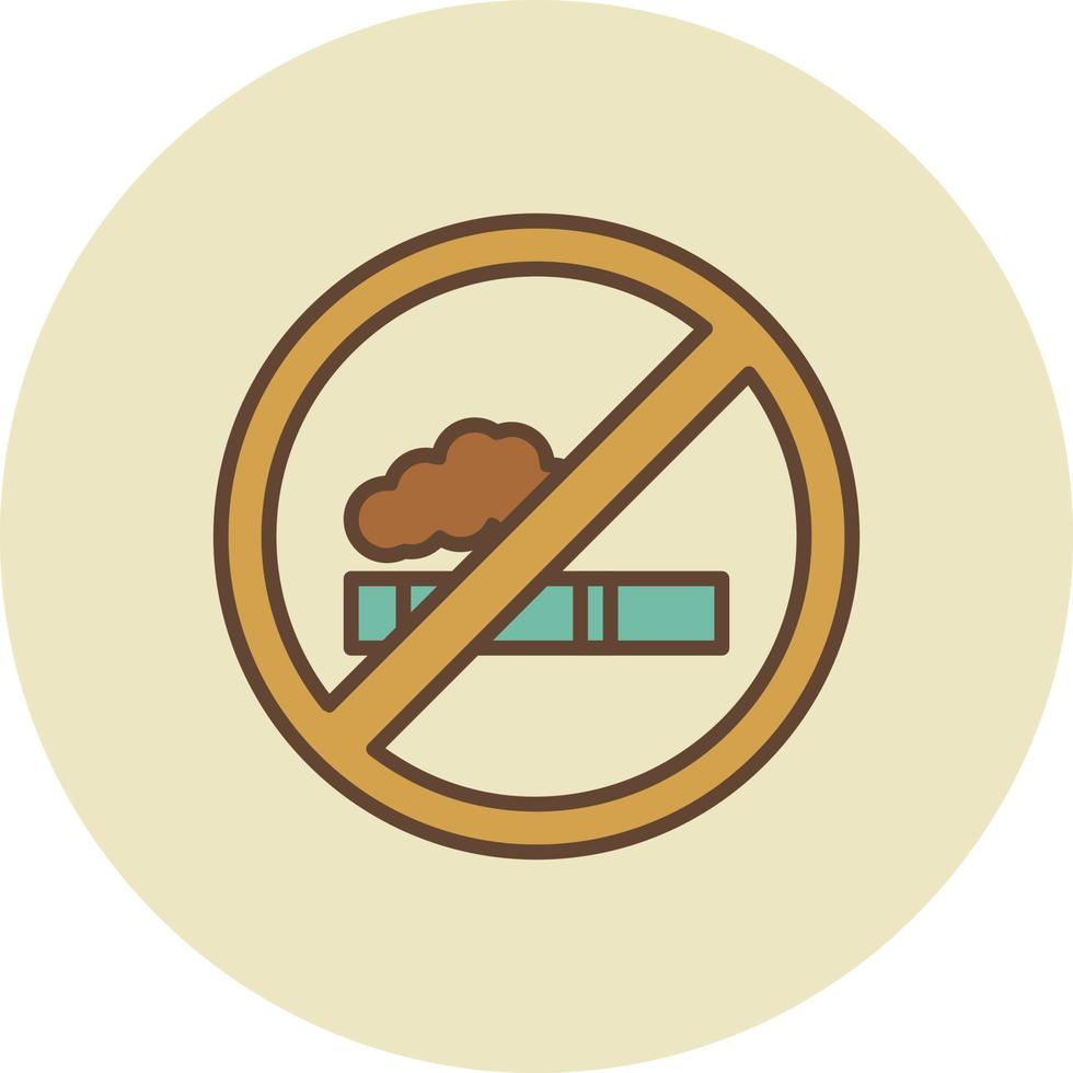 No Smoke Creative Icon Design vector