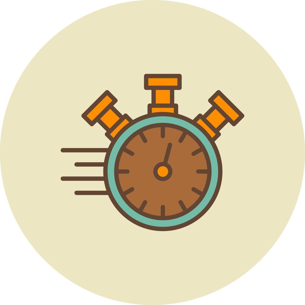 Stopwatch Creative Icon Design vector