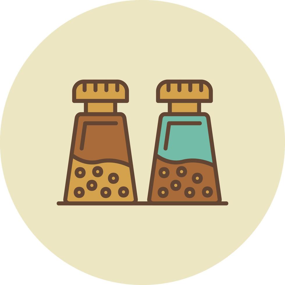 Salt And Pepper Creative Icon Design vector