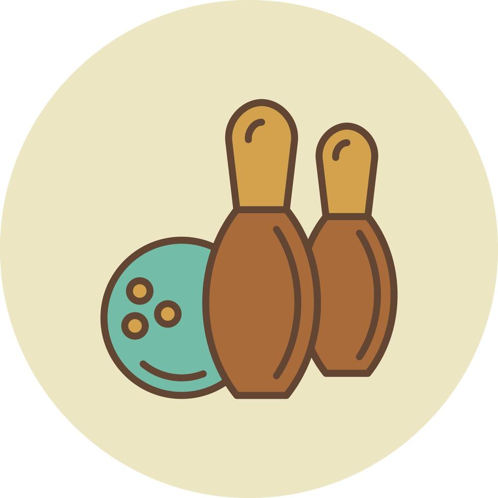 Bowling Creative Icon Design vector