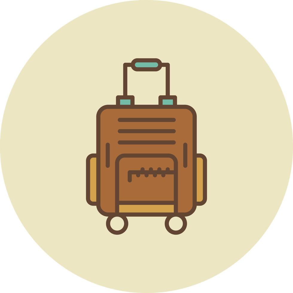 Travel Bag Creative Icon Design vector