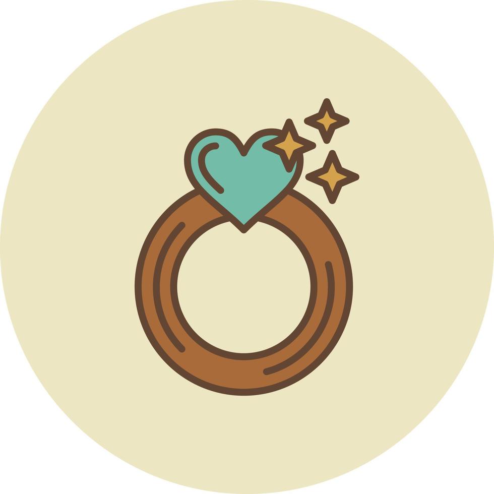 Engagement Ring Creative Icon Design vector