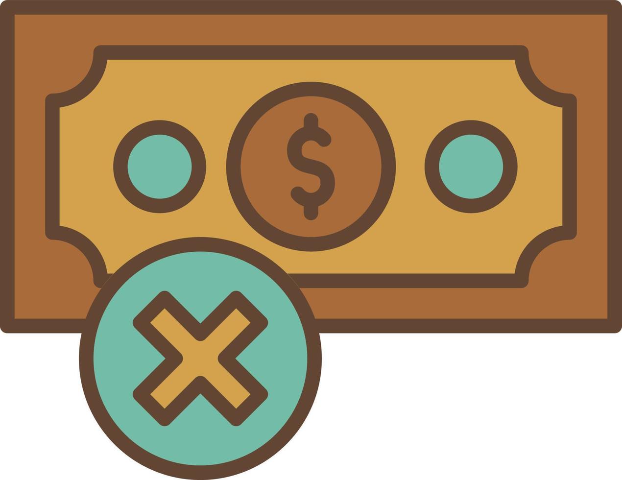 diseño de icono creativo sin dinero vector