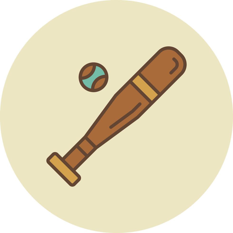 Baseball Bat Creative Icon Design vector