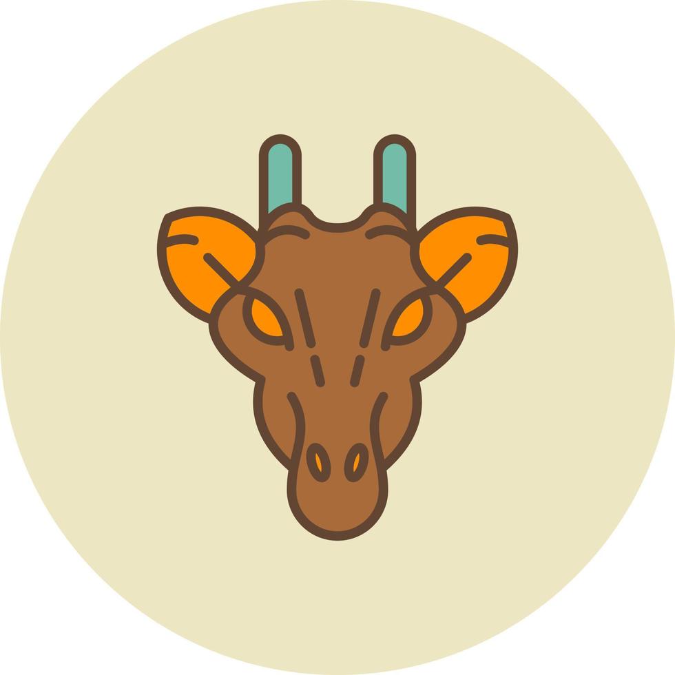 Giraffe Creative Icon Design vector