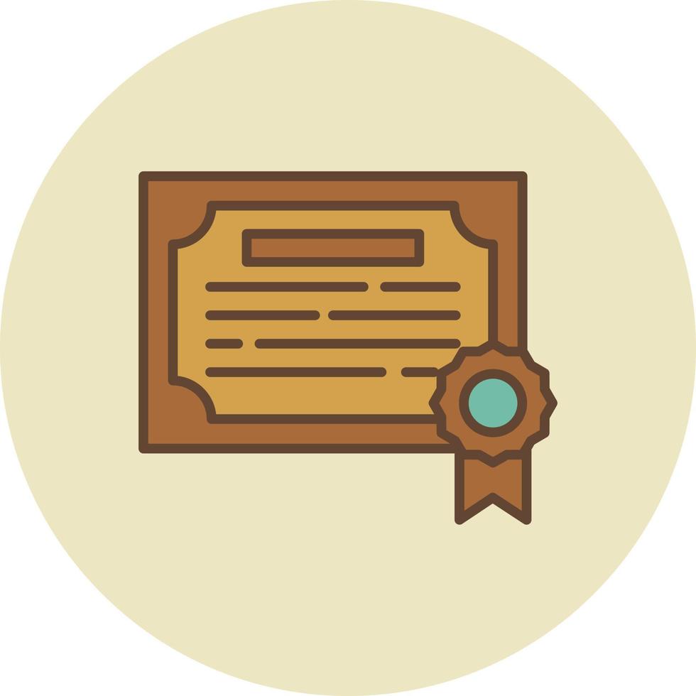 Certificate Creative Icon Design vector