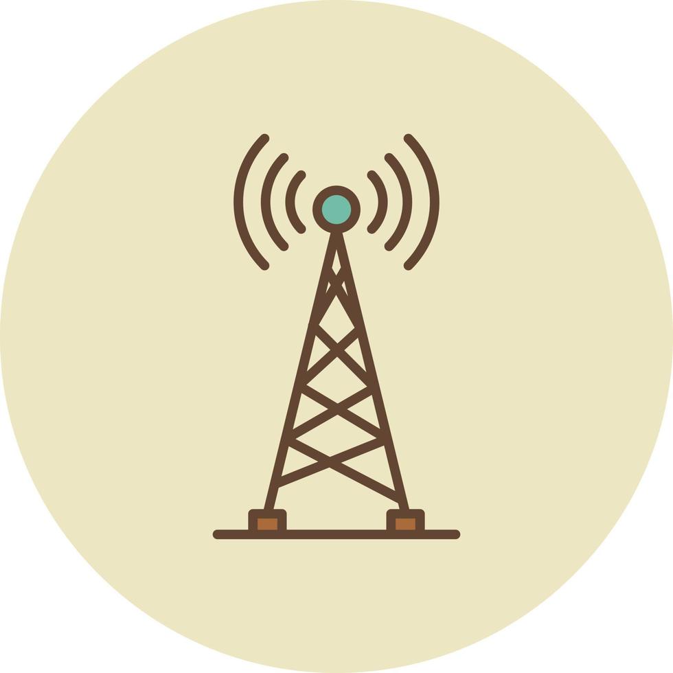 Radio Tower Creative Icon Design vector