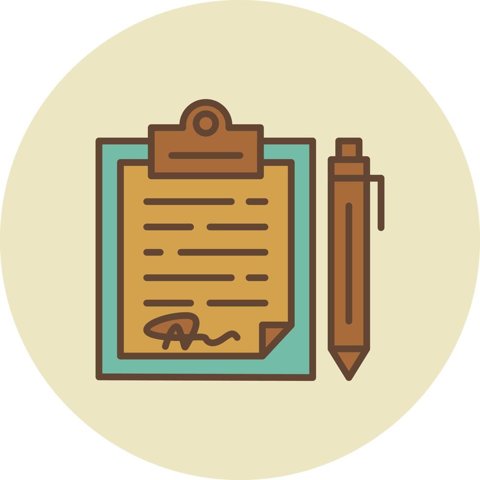 Contract Creative Icon Design vector