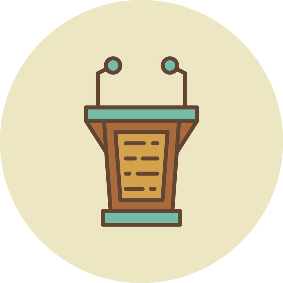 Lectern Creative Icon Design vector