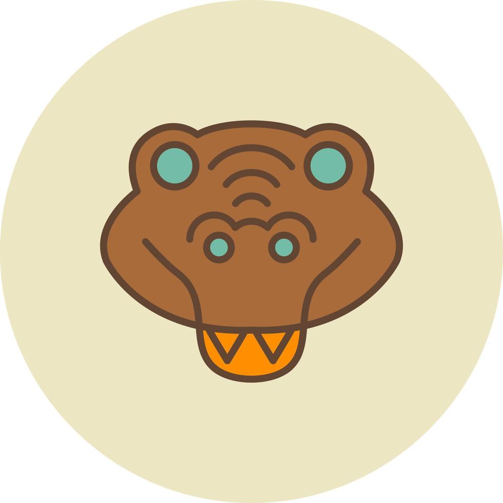 diseño de icono creativo de cocodrilo vector