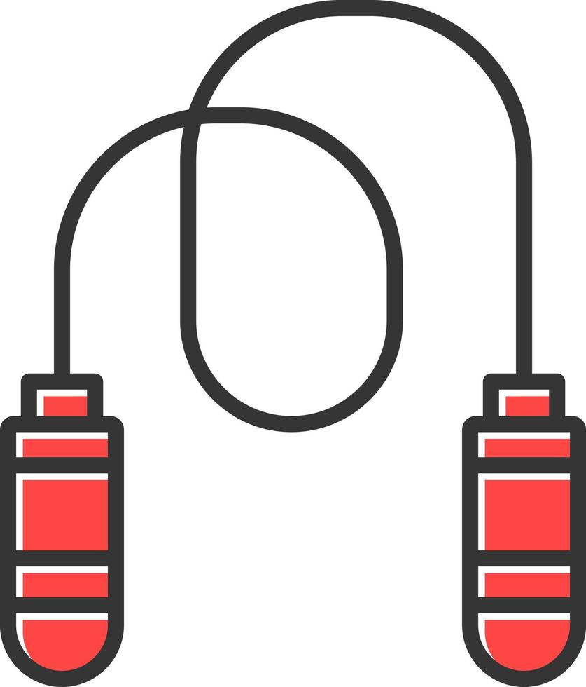 Jumping Rope Creative Icon Design vector