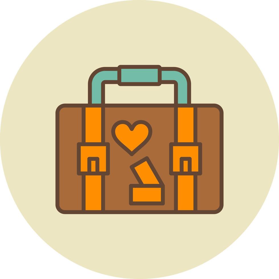 Suitcase Creative Icon Design vector