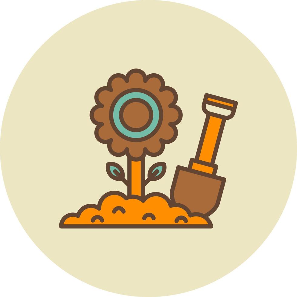 diseño de icono creativo de jardinería vector