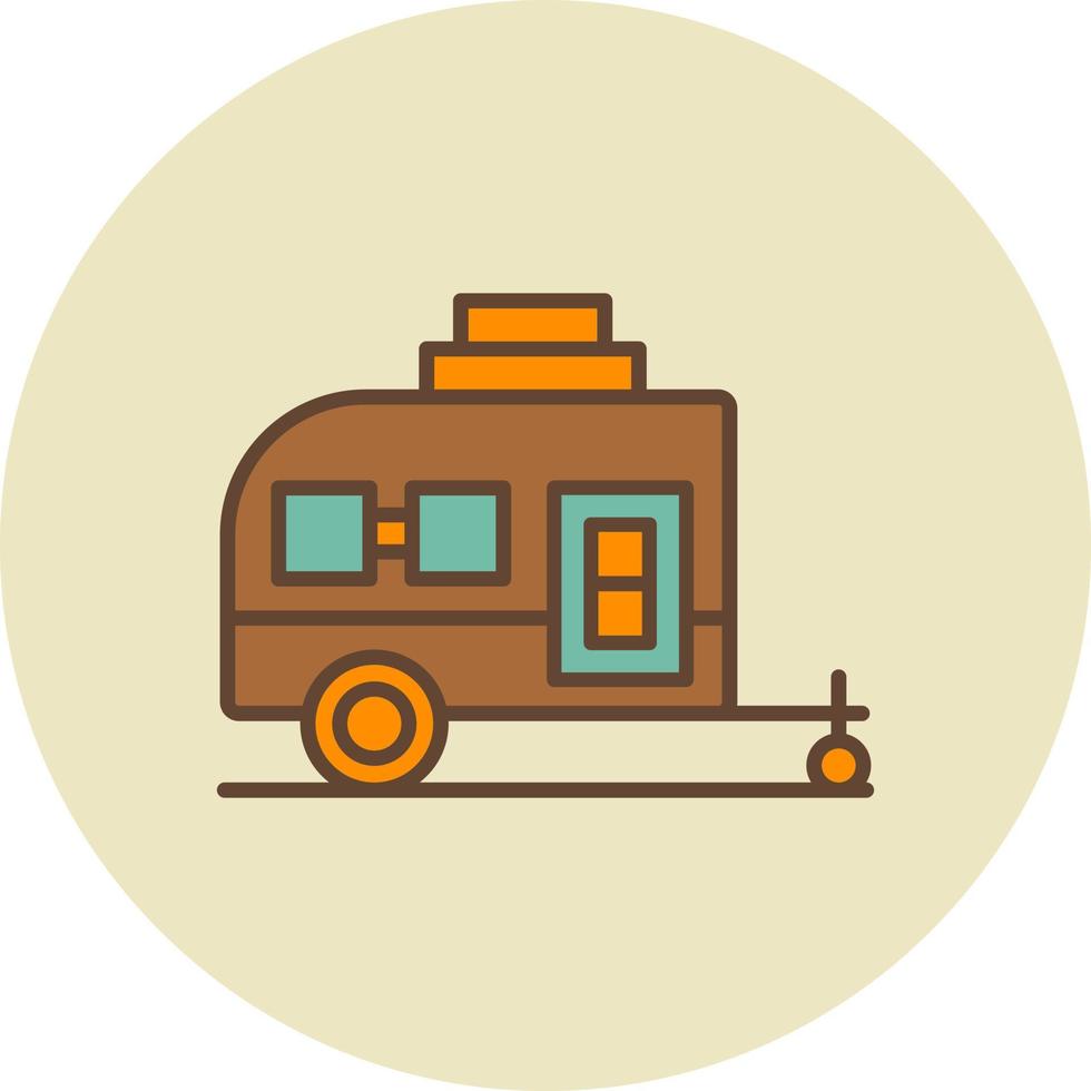 diseño de icono creativo de caravana vector