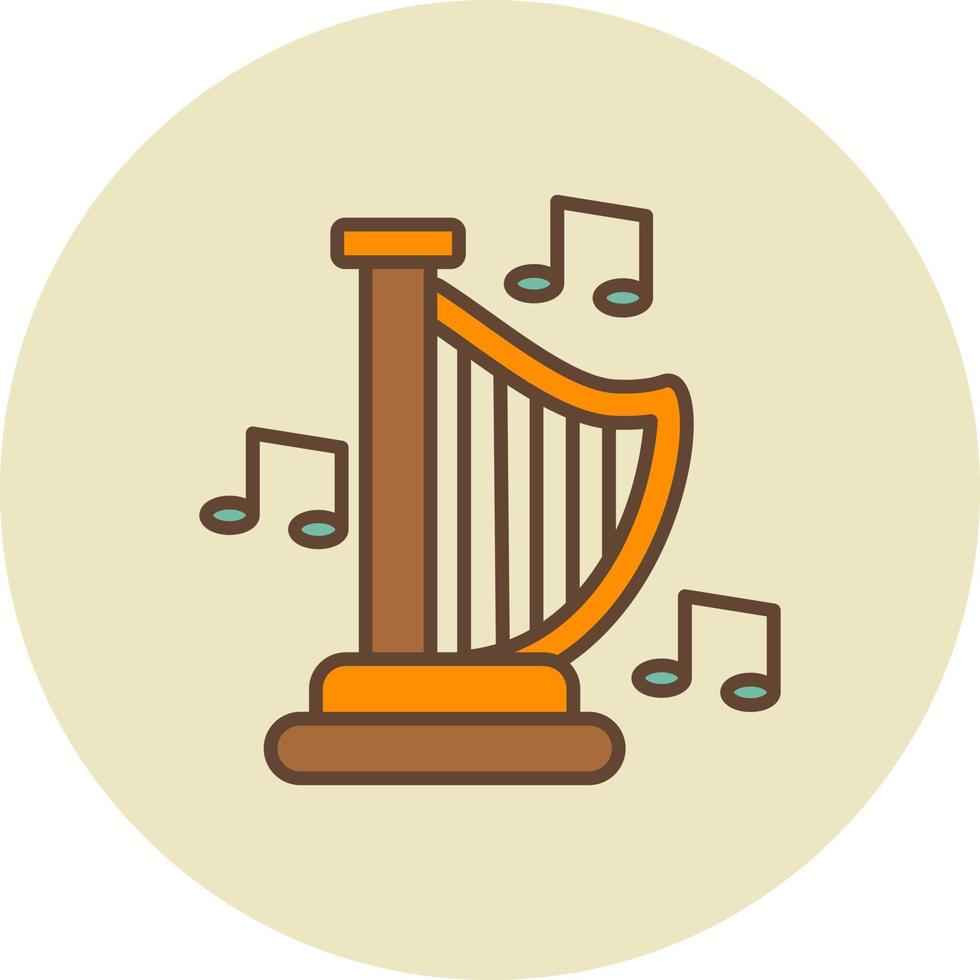 Harp Creative Icon Design vector