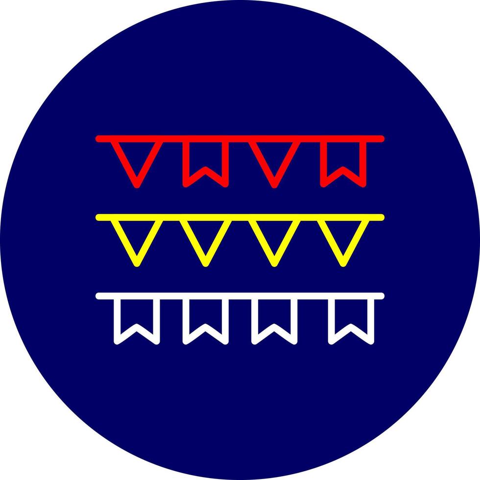 Pennant Creative Icon Design vector