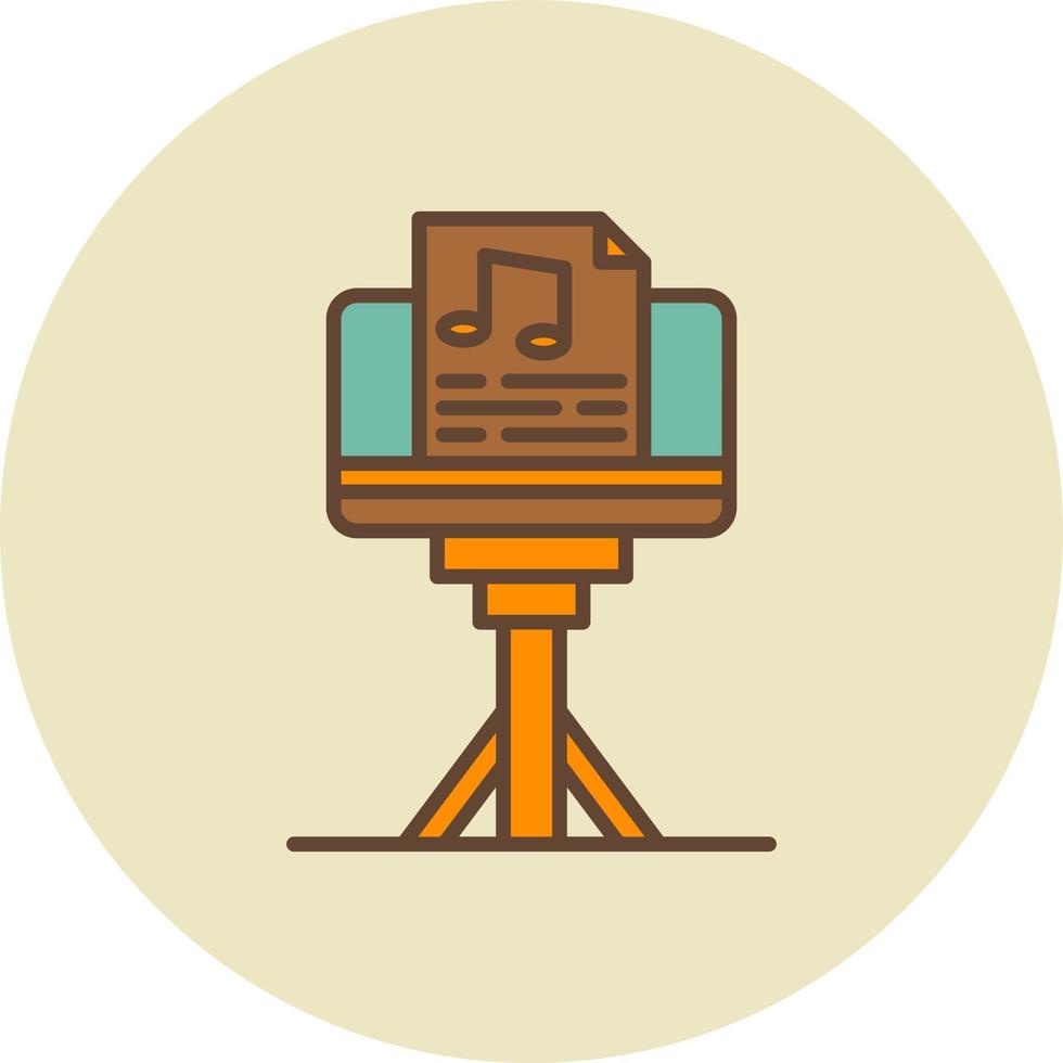 Music Stand Creative Icon Design vector