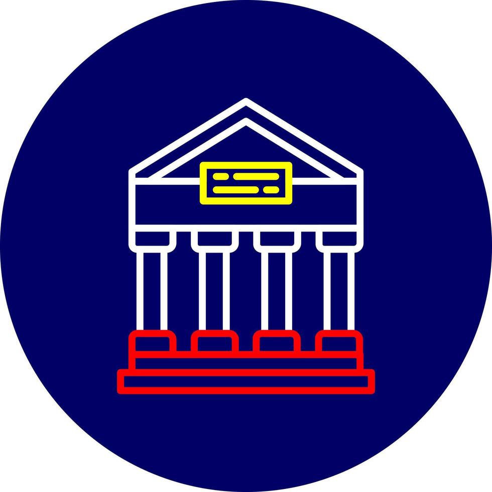 Greek Temple Creative Icon Design vector