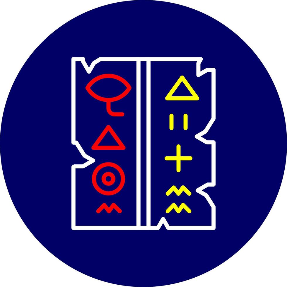 Hieroglyph Creative Icon Design vector
