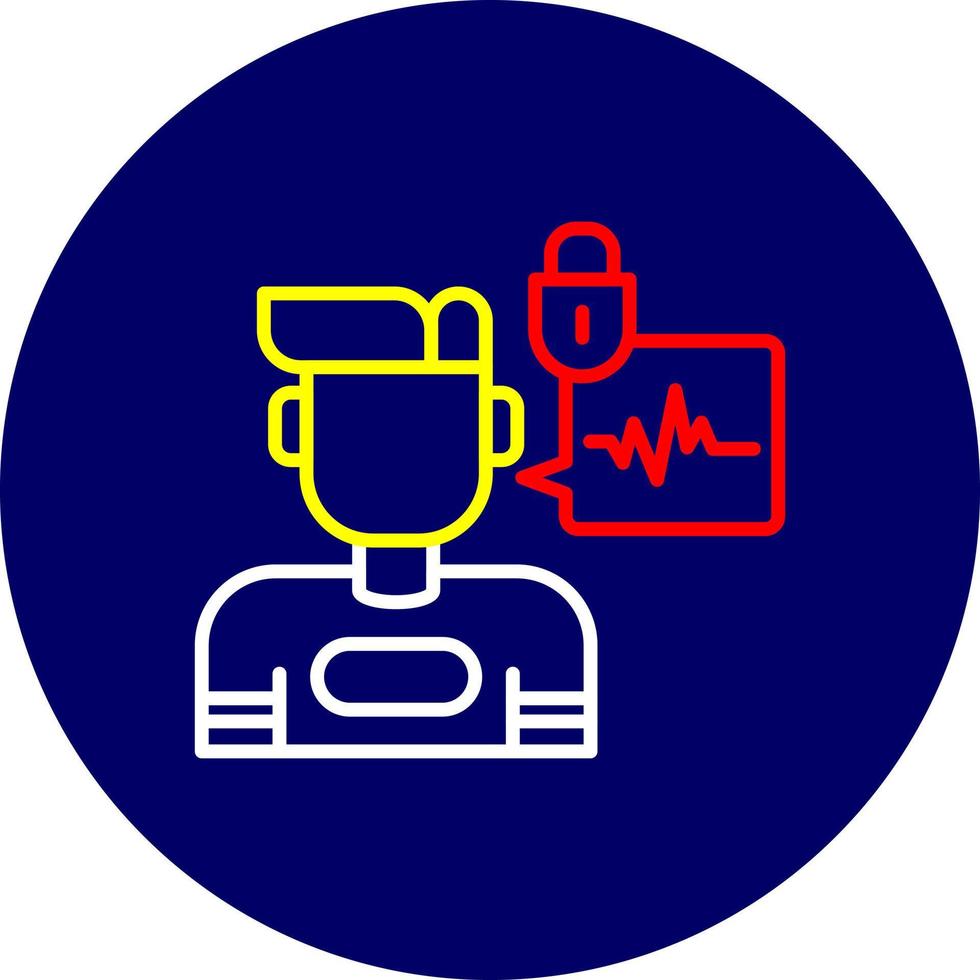 Biometric Creative Icon Design vector