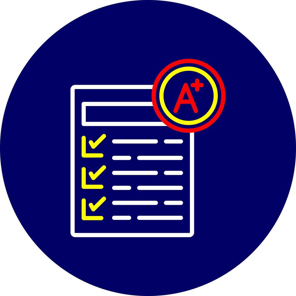 Grades Creative Icon Design vector