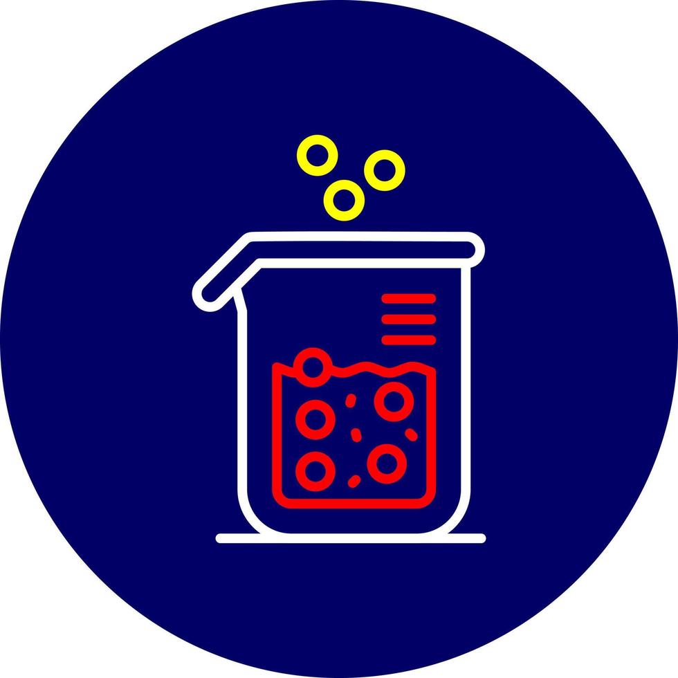 diseño de icono creativo de vaso de precipitados vector