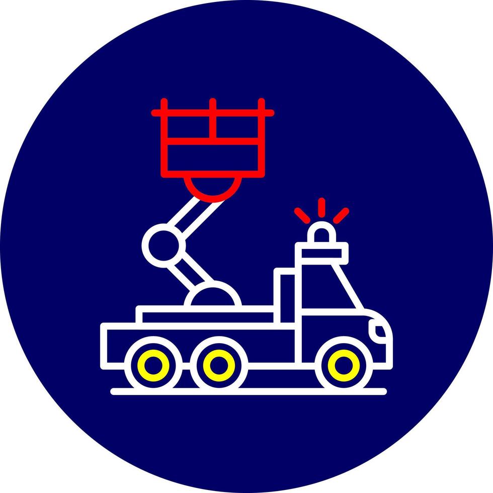 Ladder Truck Creative Icon Design vector