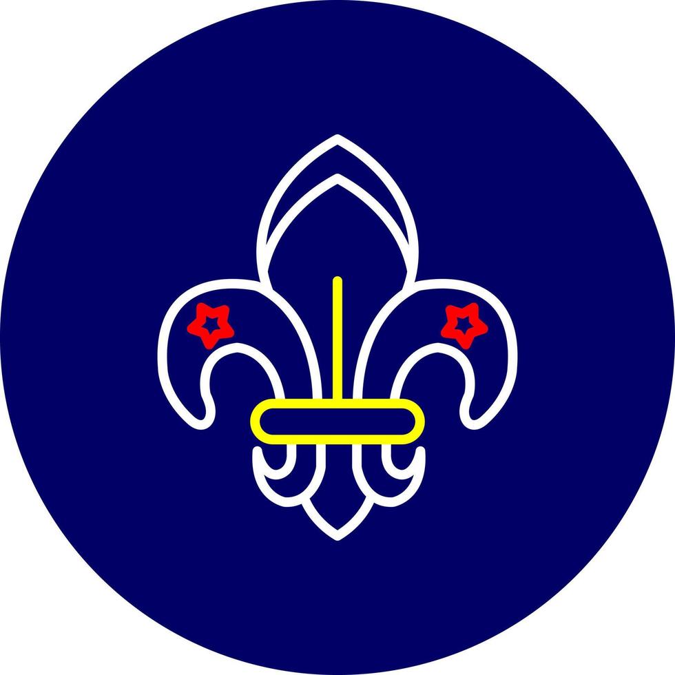 Fleur De Lis Creative Icon Design vector