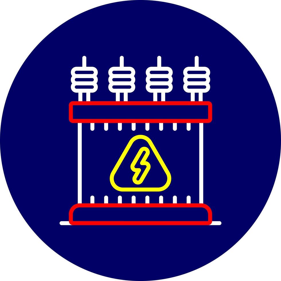 Power Transformer Creative Icon Design vector