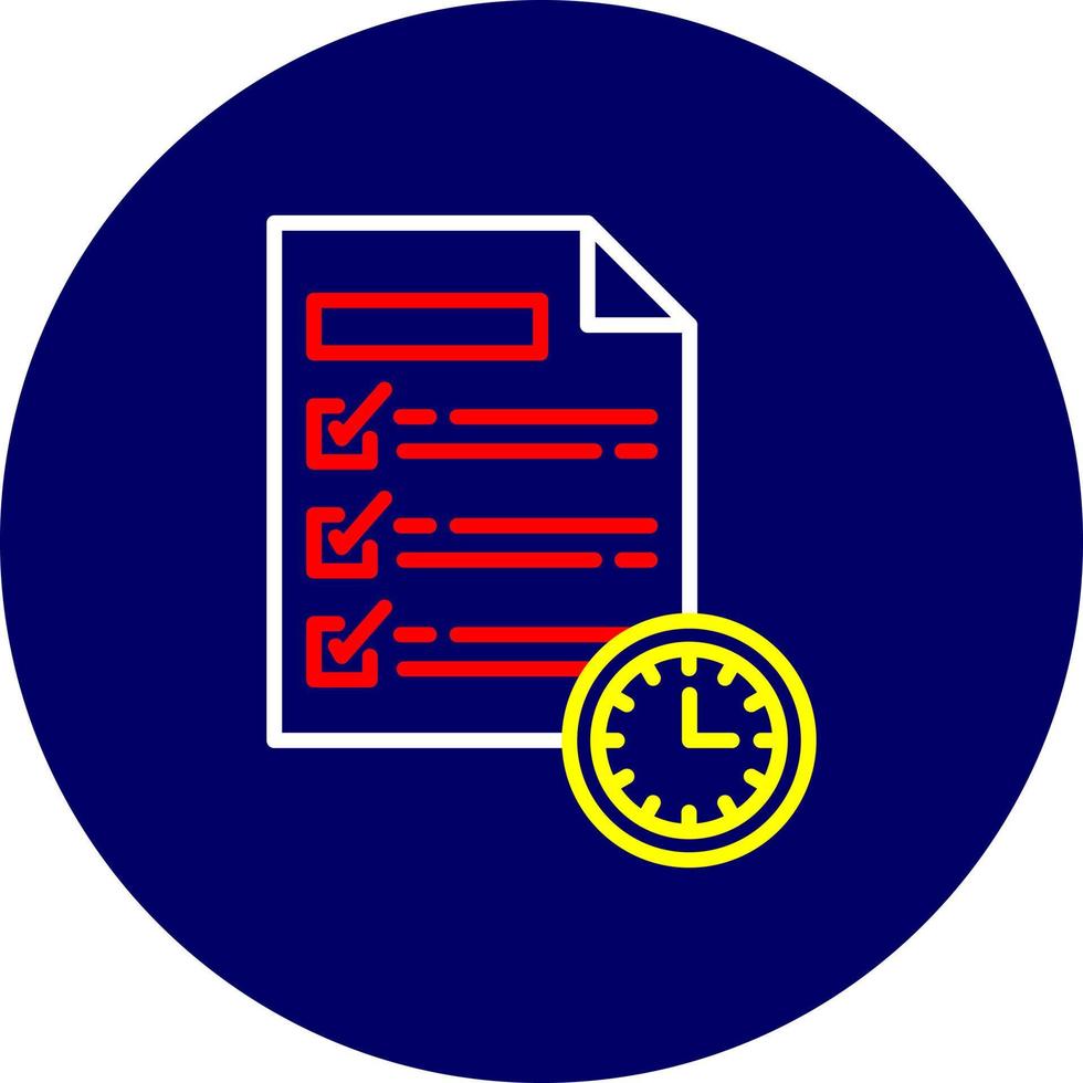 Deadline Creative Icon Design vector
