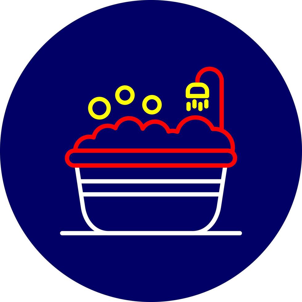 Bathtub Creative Icon Design vector