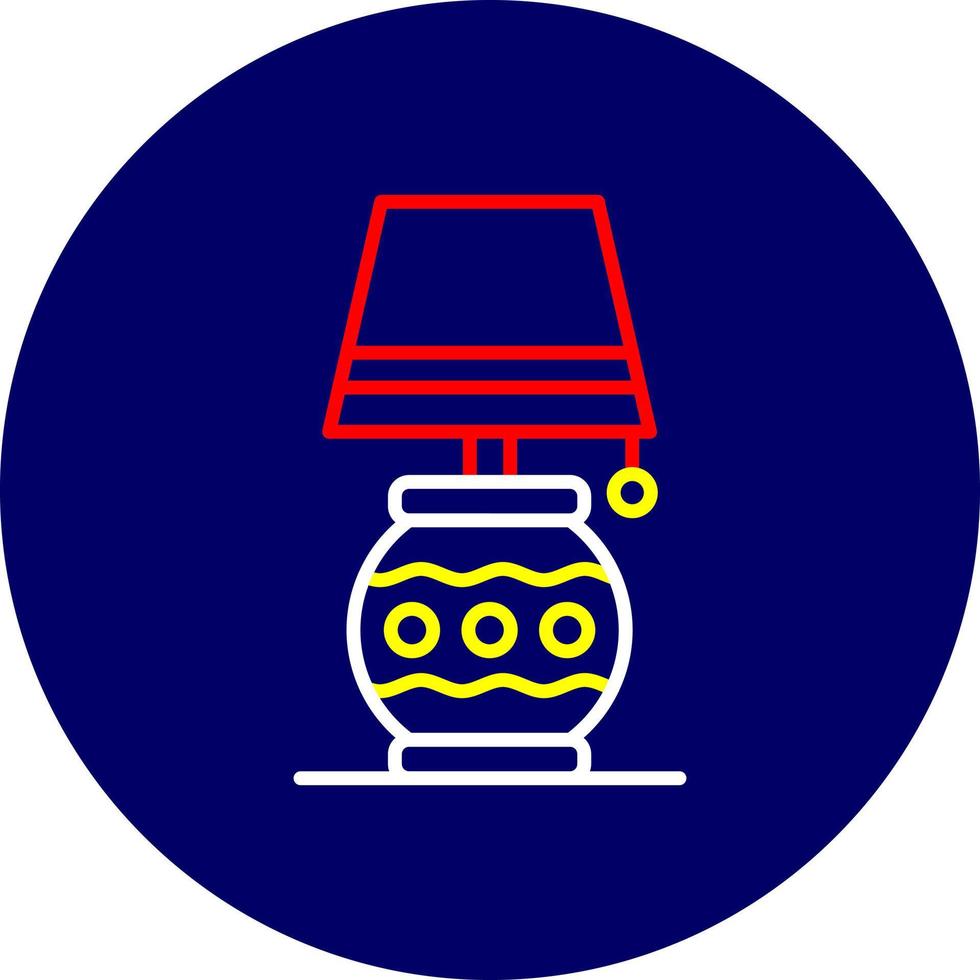 Desk Lamp Creative Icon Design vector