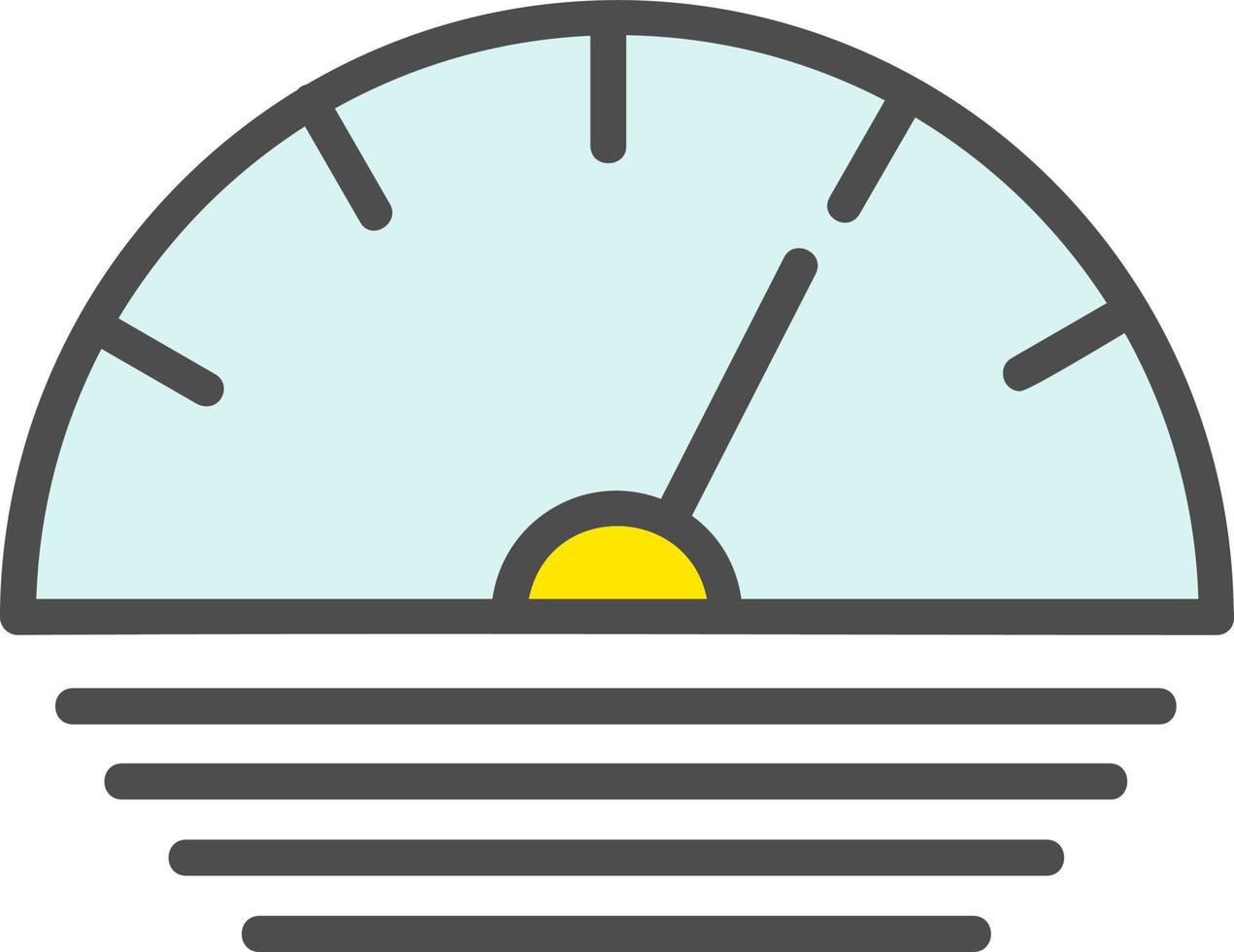 Speedo Meter Vector  Icon