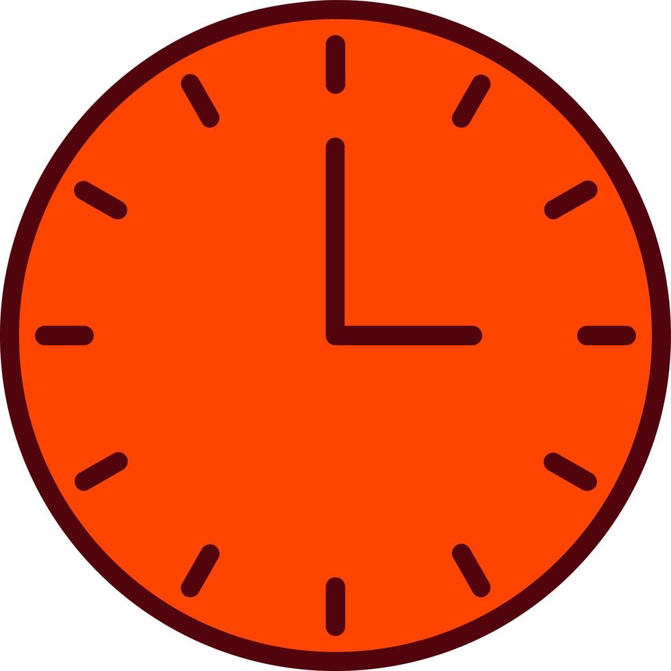 Clock Vector  Icon