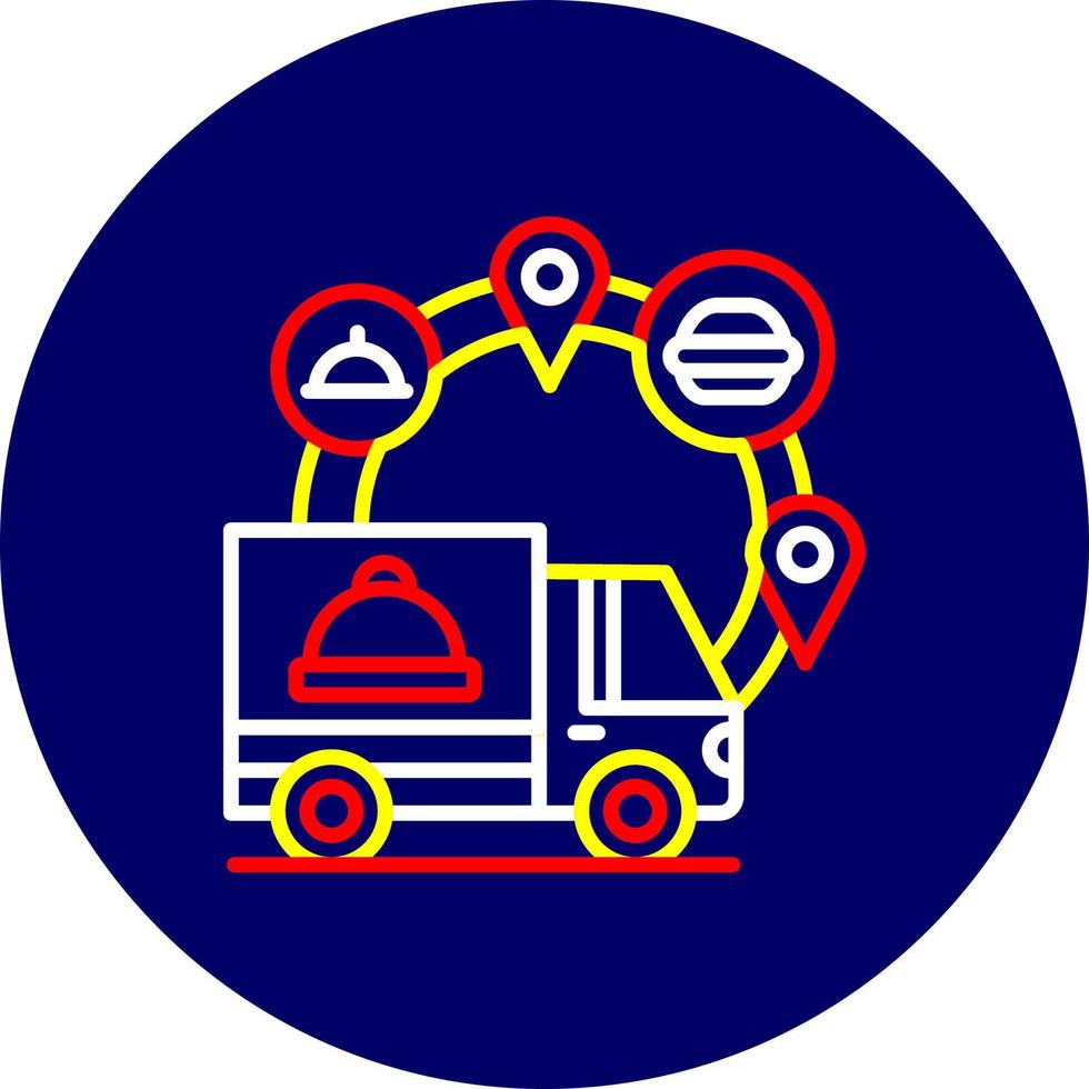 Food Delivery Creative Icon Design vector