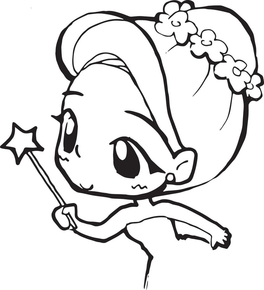 Girl cartoon doodle kawaii anime coloring page cute illustration drawing  clip art character chibi manga comic 15501270 Vector Art at Vecteezy