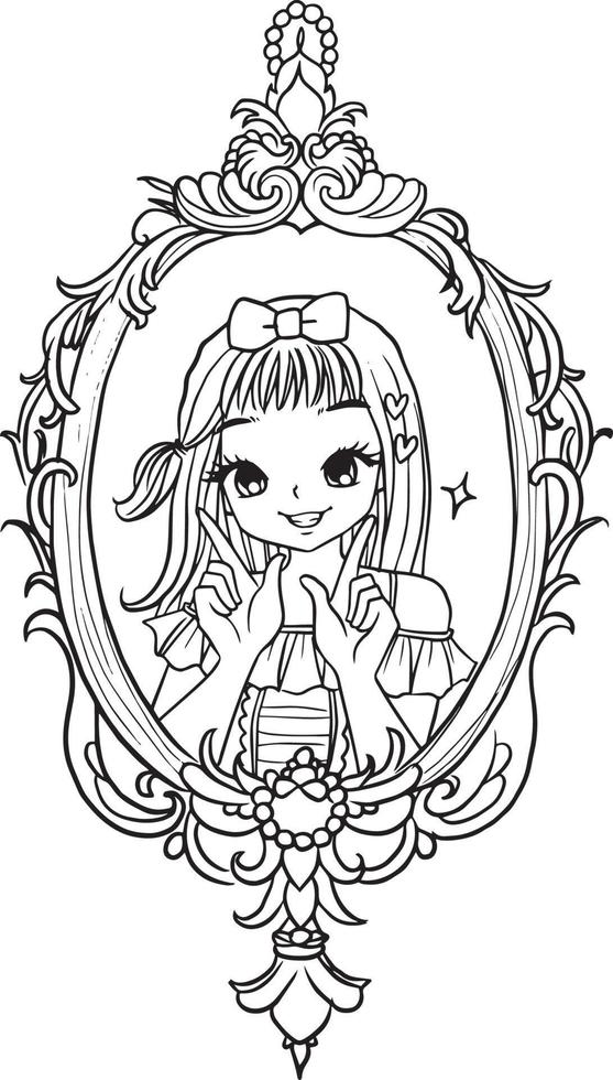 dibujos animados garabato kawaii anime página para colorear linda ilustración imágenes prediseñadas personaje chibi manga cómic dibujo arte lineal descarga gratuita imagen png vector