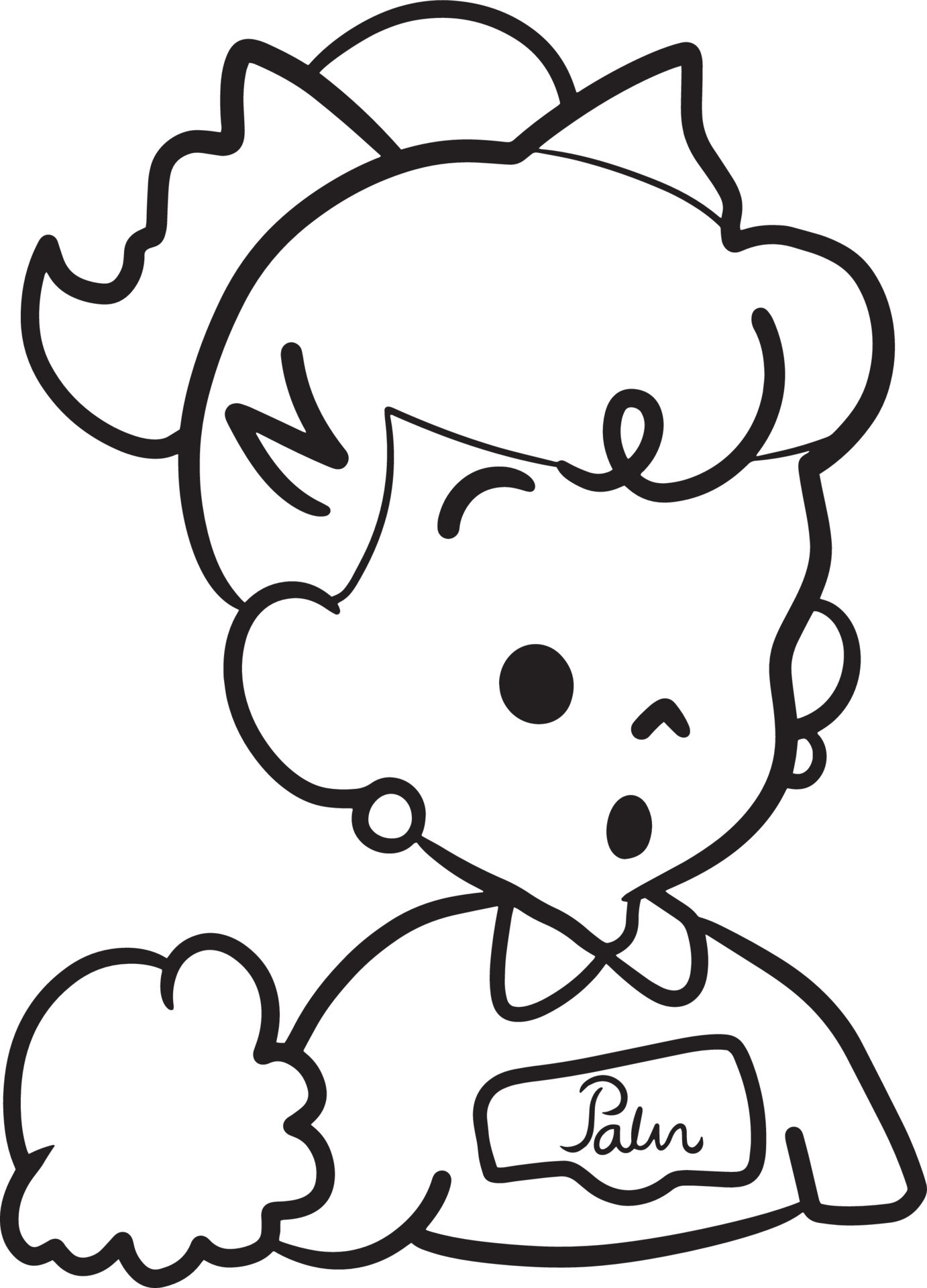girl profile logo cartoon doodle kawaii anime coloring page cute  illustration drawing clipart character chibi manga comics 15501567 Vector  Art at Vecteezy