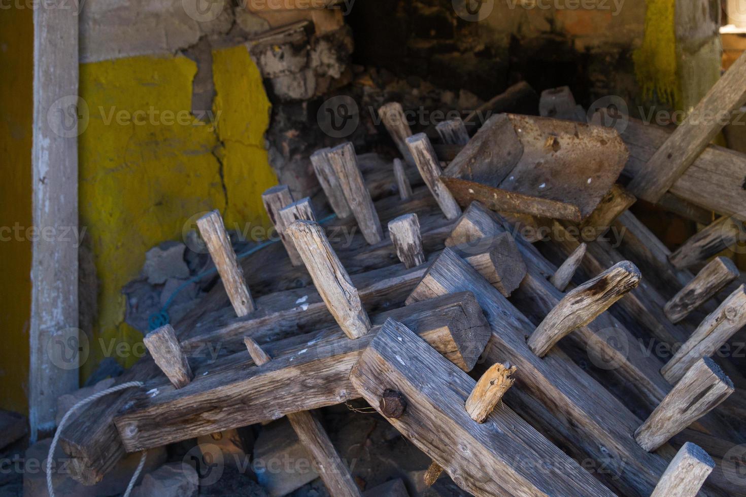 Interior of an Abandoned House photo