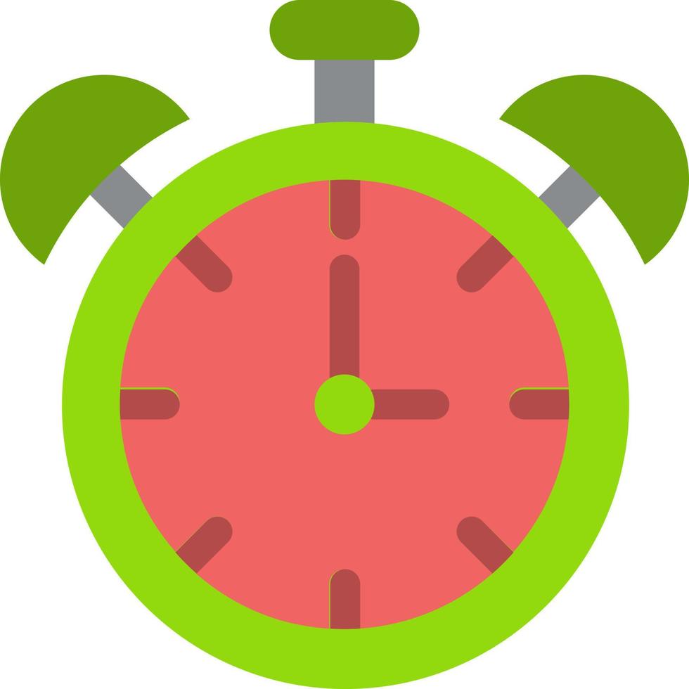 Alarm Clock Education Time  Flat Color Icon Vector icon banner Template