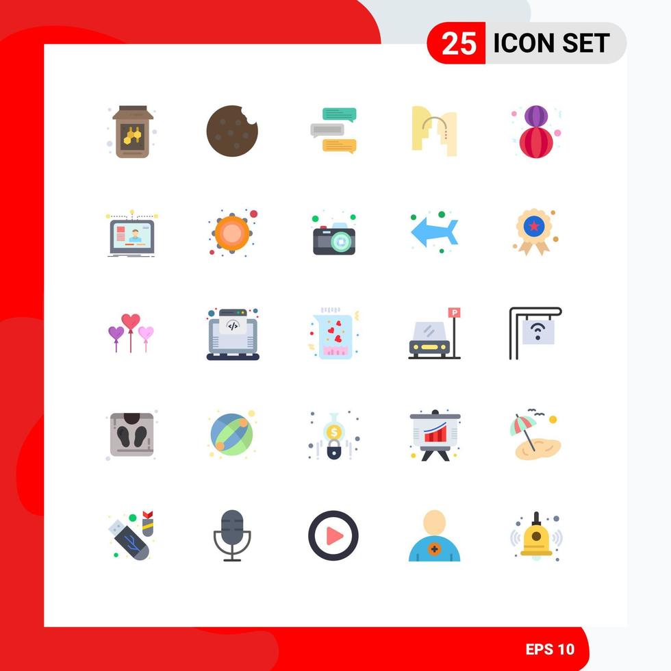 Set of 25 Modern UI Icons Symbols Signs for woman happy conversations eight march mind Editable Vector Design Elements