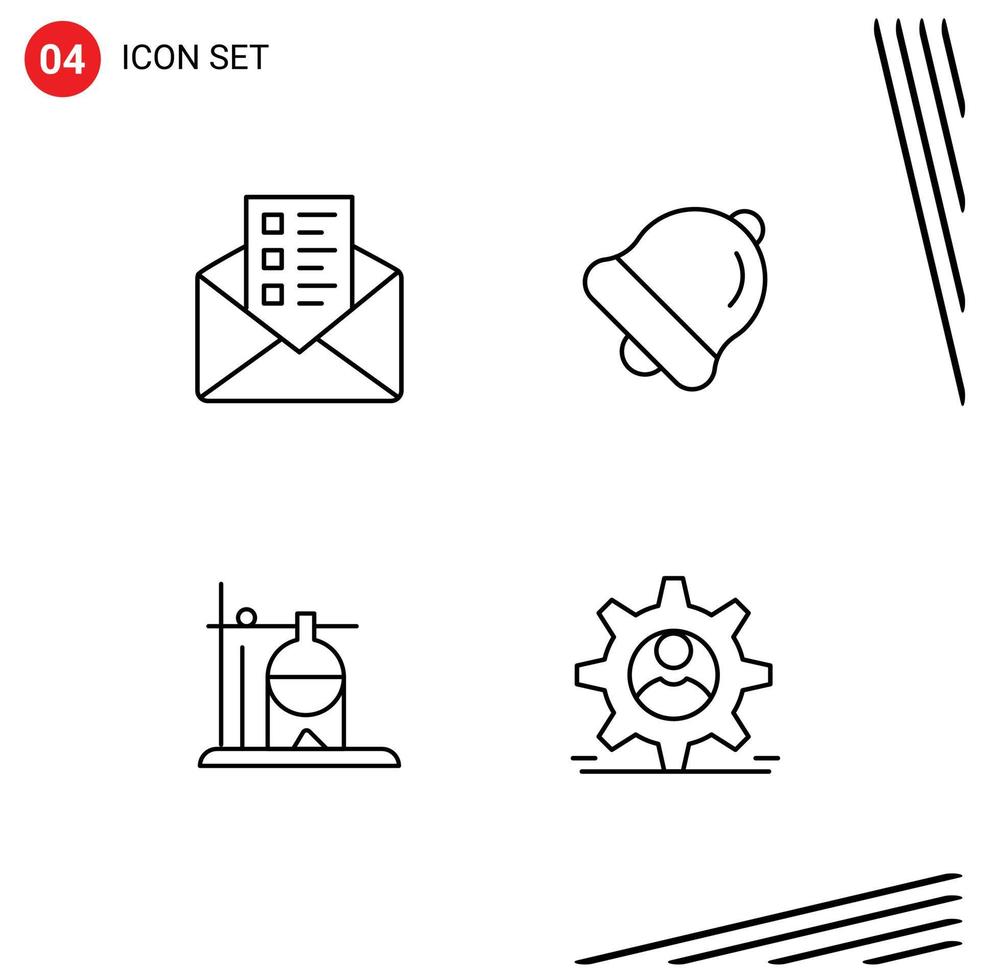 User Interface Pack of 4 Basic Filledline Flat Colors of business transfusion alarm healthcare data Editable Vector Design Elements