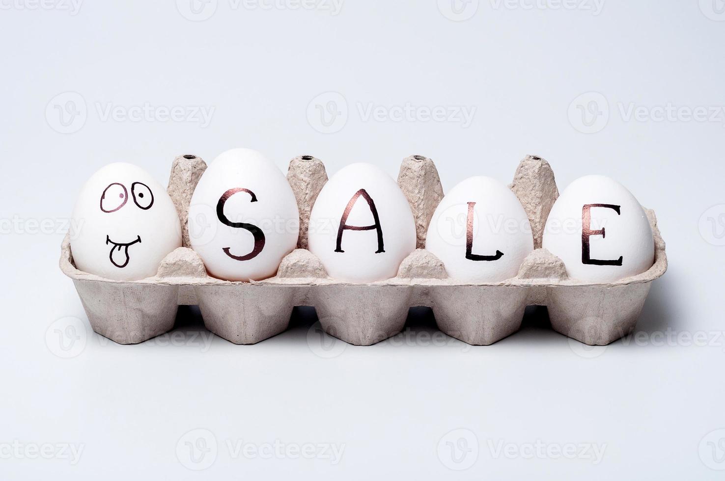 chicken eggs on isolated background photo