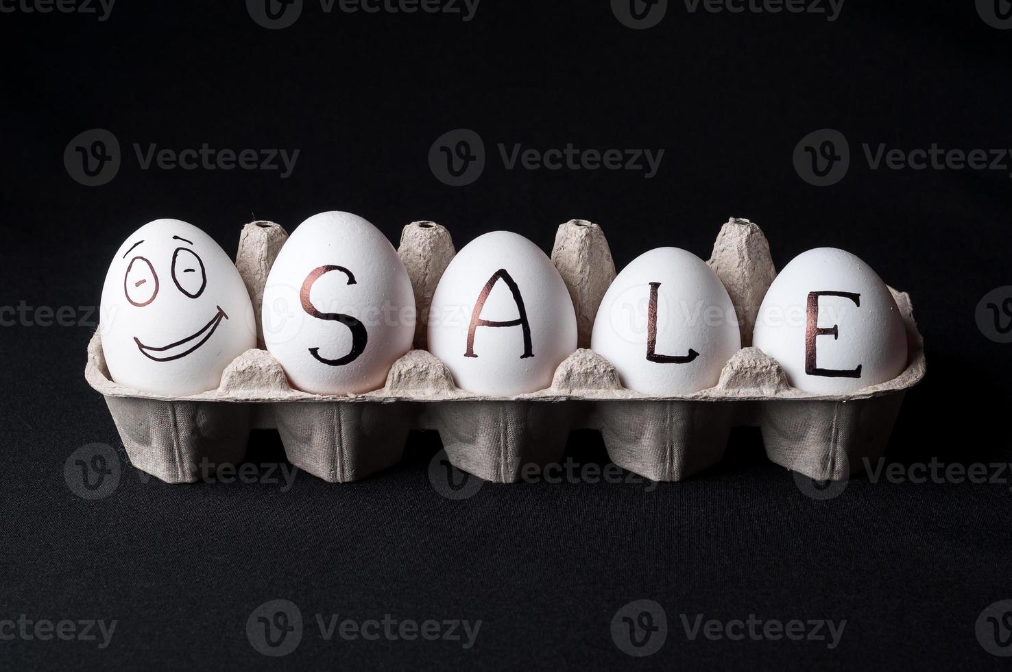 chicken eggs on isolated background photo