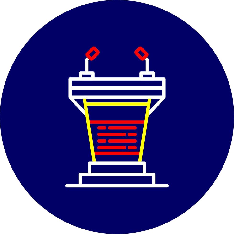 Podium Creative Icon Design vector